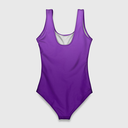 Женский купальник-боди Красивый фиолетовый градиент / 3D-принт – фото 2
