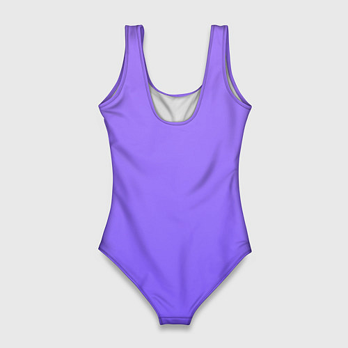 Женский купальник-боди Красивый фиолетовый светлый градиент / 3D-принт – фото 2
