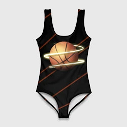 Купальник-боди 3D женский Баскетбол life, цвет: 3D-принт