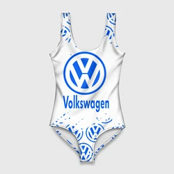 Купальник-боди 3D женский Volkswagen фольксваген, цвет: 3D-принт