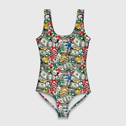 Женский купальник-боди Деньги Казино