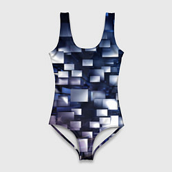 Купальник-боди 3D женский Параллакс эффект, цвет: 3D-принт
