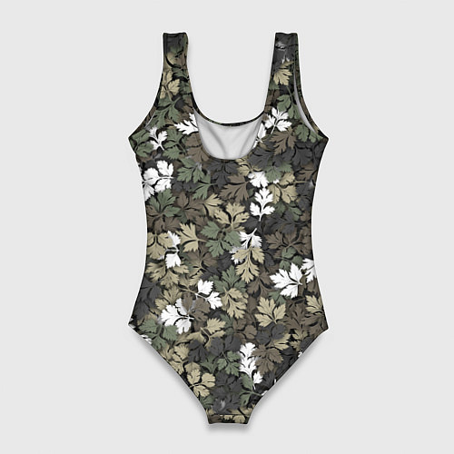 Женский купальник-боди KINZA камуфляж / 3D-принт – фото 2