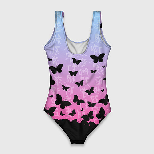 Женский купальник-боди ASTRO БАБОЧКИ / 3D-принт – фото 2