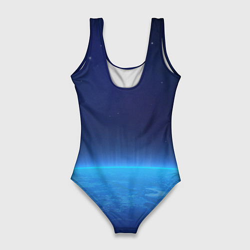 Женский купальник-боди Планета вид из космоса / 3D-принт – фото 2