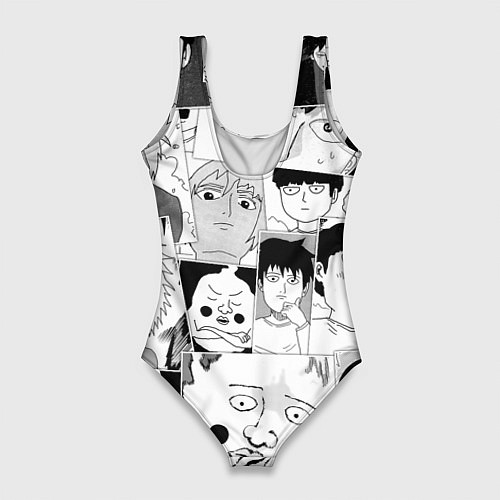 Женский купальник-боди Моб психо 100 паттерн / 3D-принт – фото 2