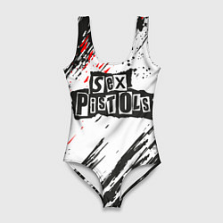 Купальник-боди 3D женский Sex Pistols Big Logo, цвет: 3D-принт