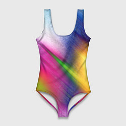 Женский купальник-боди Абстрактный разноцветный текстурированный фон