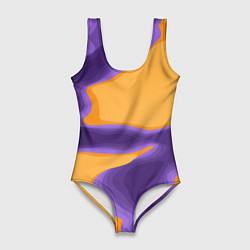 Женский купальник-боди Фиолетовая река