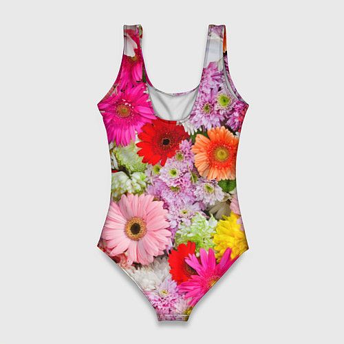 Женский купальник-боди BEAUTIFUL FLOWERS / 3D-принт – фото 2