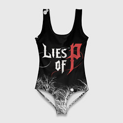 Купальник-боди 3D женский Лайс оф Пи - Lies of P, цвет: 3D-принт