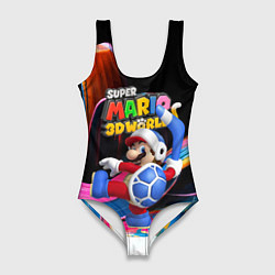 Купальник-боди 3D женский Super Mario 3D World - Boomerang, цвет: 3D-принт