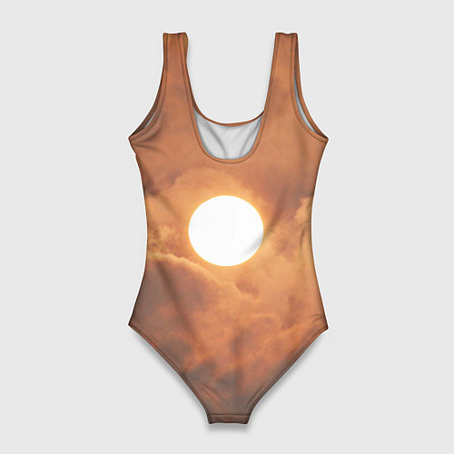 Женский купальник-боди Бронзовое солнце / 3D-принт – фото 2