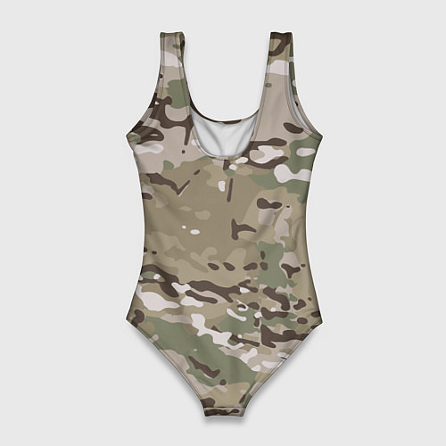 Женский купальник-боди Камуфляж Multicam / 3D-принт – фото 2