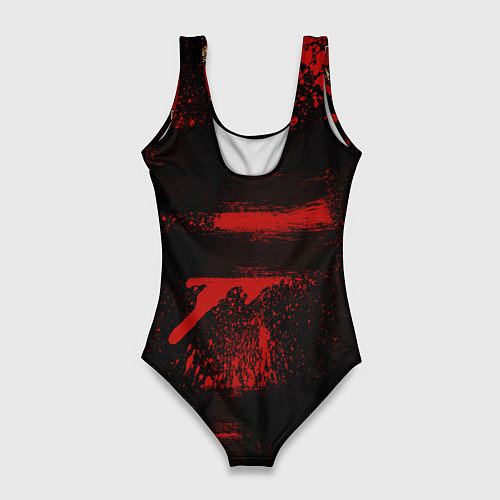 Женский купальник-боди Slipknot red black / 3D-принт – фото 2