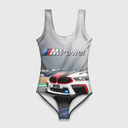 Купальник-боди 3D женский BMW M8 Safety car, цвет: 3D-принт