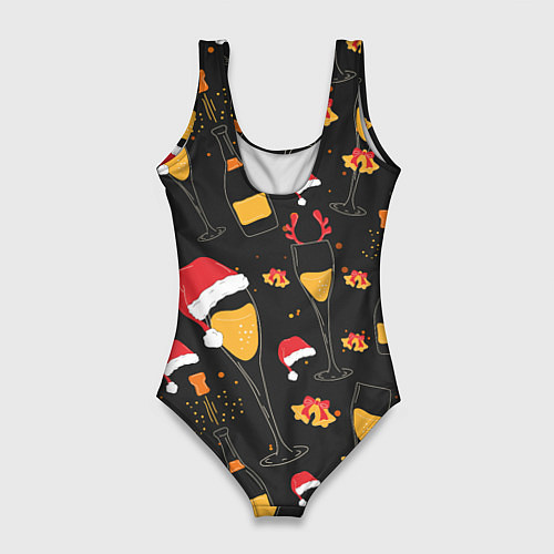 Женский купальник-боди Брызги шампанского / 3D-принт – фото 2