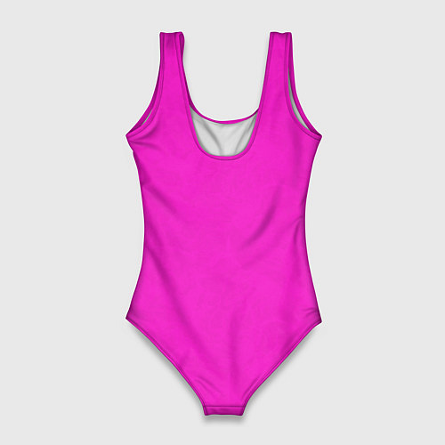 Женский купальник-боди Розовый фуксиевый текстурированный / 3D-принт – фото 2