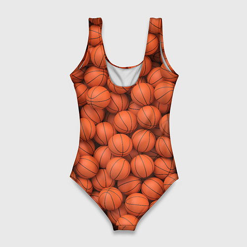 Женский купальник-боди Баскетбольные мячи / 3D-принт – фото 2