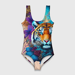 Купальник-боди 3D женский Tiger tattoo - irezumi - art, цвет: 3D-принт