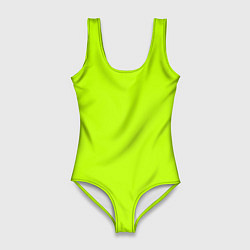 Женский купальник-боди Лайм цвет: однотонный лаймовый