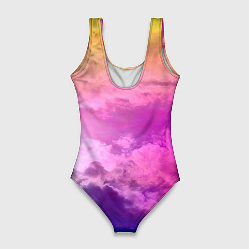 Женский купальник-боди Разноцветное небо / 3D-принт – фото 2