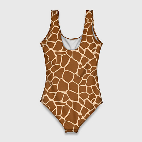 Женский купальник-боди Пятнистая шкура жирафа / 3D-принт – фото 2