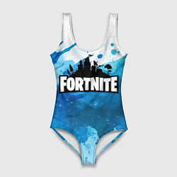 Купальник-боди 3D женский Fortnite Logo Paint, цвет: 3D-принт