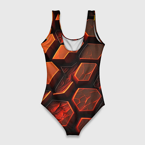 Женский купальник-боди CS GO orange logo / 3D-принт – фото 2