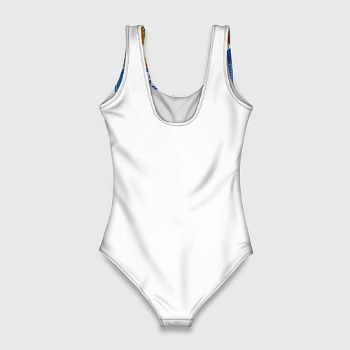 Женский купальник-боди Рыболовные войска - патриот / 3D-принт – фото 2