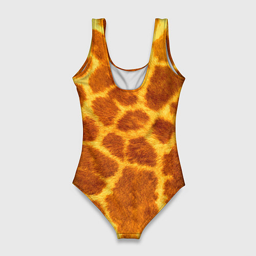 Женский купальник-боди Шкура жирафа - текстура / 3D-принт – фото 2