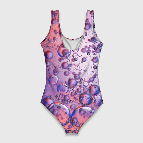 Женский купальник-боди Пузыри в жидкости / 3D-принт – фото 2