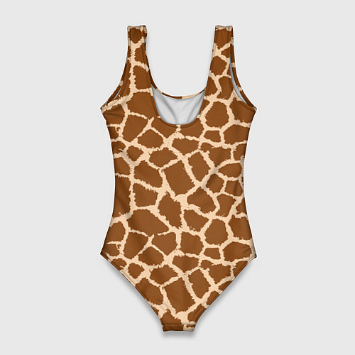 Женский купальник-боди Кожа жирафа - giraffe / 3D-принт – фото 2