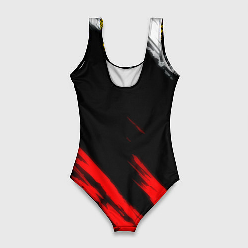 Женский купальник-боди Russia stripes / 3D-принт – фото 2