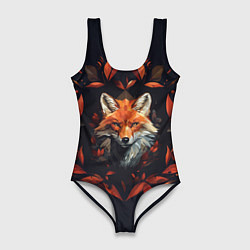 Женский купальник-боди Арт осенняя лиса