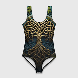Женский купальник-боди Кельты: древо жизни