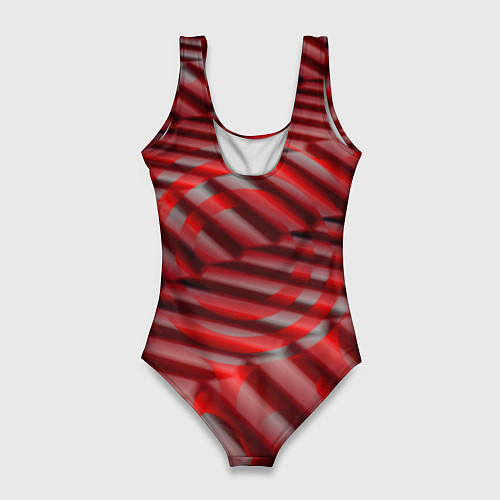 Женский купальник-боди Горящие плитки / 3D-принт – фото 2