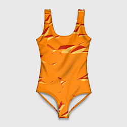 Женский купальник-боди Оранжевый мотив