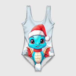 Купальник-боди 3D женский Дракон северного сияния, цвет: 3D-принт