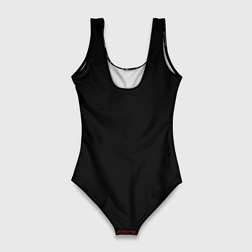 Женский купальник-боди Черный дракон символ 2024 года / 3D-принт – фото 2