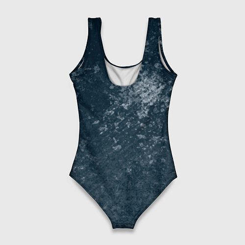 Женский купальник-боди Абстракция - gray blue / 3D-принт – фото 2