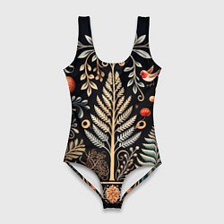 Женский купальник-боди Зимняя вязь