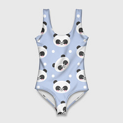 Женский купальник-боди Милая мультяшная панда