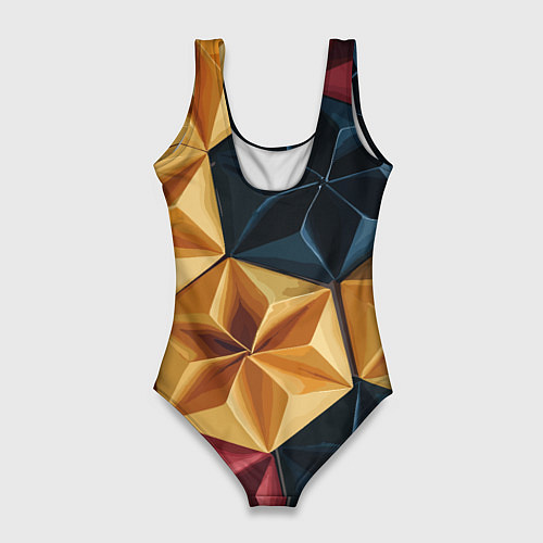 Женский купальник-боди Ромбовое вдохновение / 3D-принт – фото 2