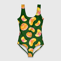 Женский купальник-боди Мандариновые дольки