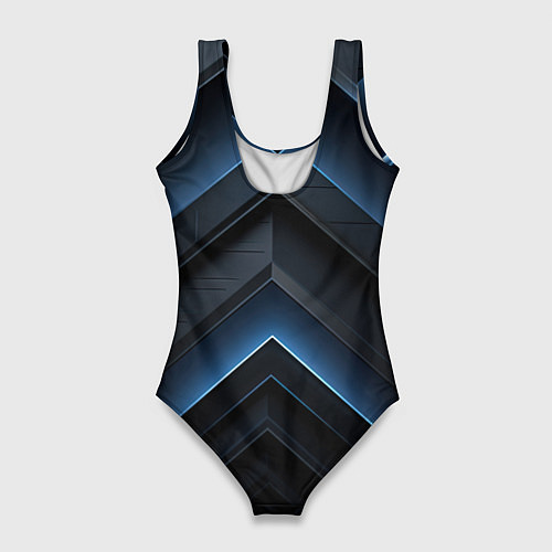 Женский купальник-боди Синий мир абстракции / 3D-принт – фото 2
