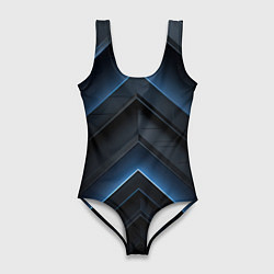 Женский купальник-боди Синий мир абстракции