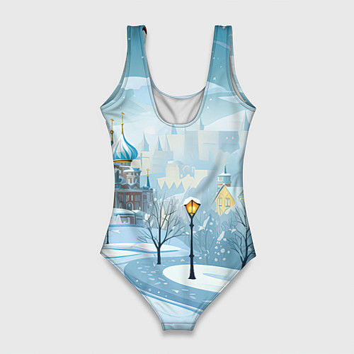 Женский купальник-боди Милый рыжий дракоша / 3D-принт – фото 2