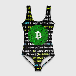 Купальник-боди 3D женский Bitcoin сатоши, цвет: 3D-принт