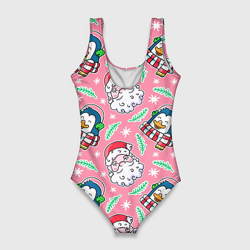 Женский купальник-боди Персонажи новогодние / 3D-принт – фото 2